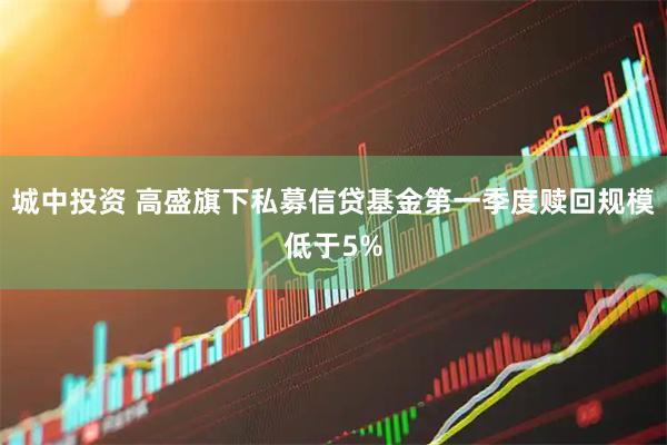 城中投资 高盛旗下私募信贷基金第一季度赎回规模低于5%